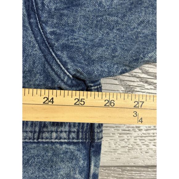 Vintage M.Julian America Full Zip Denim Bomber Jacket Pockets Y2K - Men’s Large - Picture 10 of 13